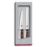 яНабор ножей Victorinox 5.1020.21G (набор 2 кухонных ножей, р для хлеба, рукоять Rosewood)